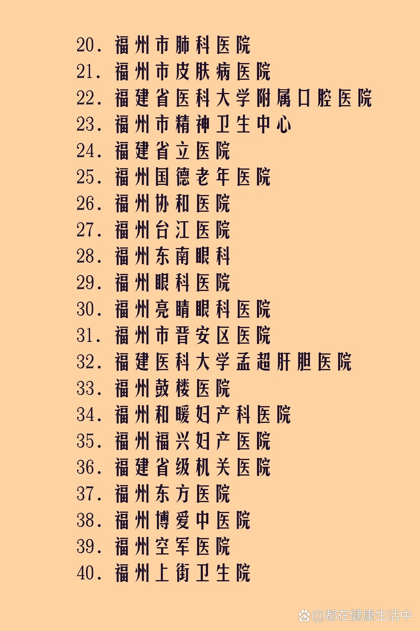 福州十大医院2025年排行榜前十名榜单出炉